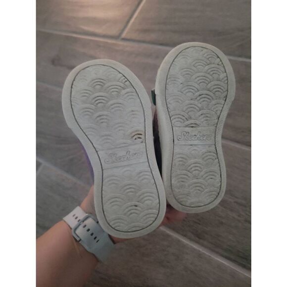 Skechers Lil‎ Bowie Toddler Girl Light Up Sneakers Size 6 - Picture 9 of 10